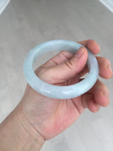 Load image into Gallery viewer, 55.2mm Certified Type A 100% Natural light green Jadeite Jade bangle E91-9415
