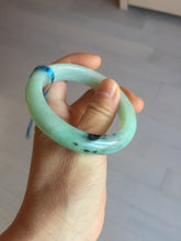 Load image into Gallery viewer, 54mm Certified Type A 100% Natural apple green dark green Jadeite Jade bangle BM23-0236
