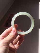 Load image into Gallery viewer, 52mm Certified 100% Natural icy watery yellow crstal sufar (黄冰糖) nephrite jade bangle HT138-3356
