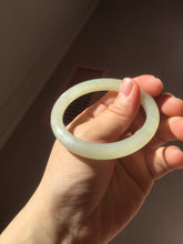 Load image into Gallery viewer, 52mm Certified 100% Natural icy watery yellow crstal sufar (黄冰糖) nephrite jade bangle HT138-3356
