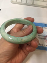 Load image into Gallery viewer, 56.5mm Certified Type A 100% Natural sunny green yellow Jadeite bangle J149-8123
