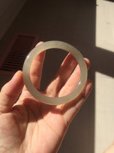 Load image into Gallery viewer, 卖了  54mm Certified 100% Natural icy gray black (灰冰) nephrite jade bangle HT137-3358
