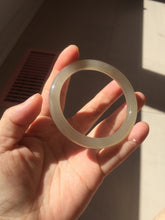 Load image into Gallery viewer, 卖了  54mm Certified 100% Natural icy gray black (灰冰) nephrite jade bangle HT137-3358
