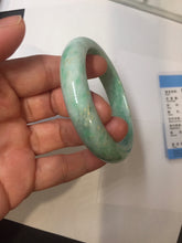 Load image into Gallery viewer, 56.5mm Certified Type A 100% Natural sunny green yellow Jadeite bangle J149-8123
