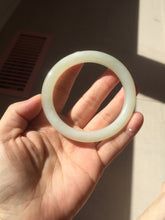 Load image into Gallery viewer, 57.6mm Certified 100% Natural light green yellow white Nephrite Bangle HT136-3368
