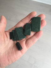 Load image into Gallery viewer, 100% Natural type A Shadow Leaf dark green Jadeite Jade safe and sound pendant group BL57
