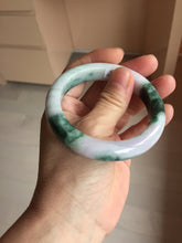 Load image into Gallery viewer, 55.5mm Certified 100% natural Type A Green &amp; Light Purple jadeite jade bangle PH246-0510

