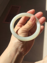 Load image into Gallery viewer, 57.6mm Certified 100% Natural light green yellow white Nephrite Bangle HT136-3368
