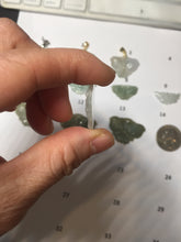 Load image into Gallery viewer, 100% Natural type A icy watery light green clear Jadeite Jade butterfly pendant PH113-4
