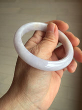 Load image into Gallery viewer, 56.1mm certified 100% Natural type A light purple white Jadeite Jade bangle PH194-8257
