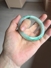 Load image into Gallery viewer, 54.3mm certified 100% natural Type A sunny green  jadeite jade bangle PB164-4654
