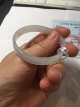 Load image into Gallery viewer, 47.6mm certified 100% natural type A light green red white thin square style jadeite bangle PH226-1007
