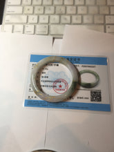 Load image into Gallery viewer, 卖了 56mm 100% Natural type A green white purple carved Plum Blossom golden-painted Jadeite Jade bangle PF16-2327
