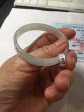 Load image into Gallery viewer, 47.6mm certified 100% natural type A light green red white thin square style jadeite bangle PH226-1007
