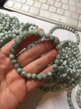 Load image into Gallery viewer, 7mm size 50-58mm 100% natural type A green/white/yellow/purple jadeite jade beads bracelet group PF78
