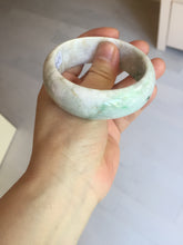 Load image into Gallery viewer, 54mm Certified type A 100% Natural sunny green/purple/yellow(Fu LU SHOU) Jadeite bangle BN61-1736
