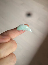 Load image into Gallery viewer, 100% Natural sunny green/white/ice clear/brown jadeite Jade baby dolphin pendant AX30 add on item
