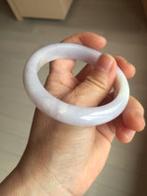Load image into Gallery viewer, 56mm certified 100% Natural type A light purple white Jadeite Jade bangle PH192-8254
