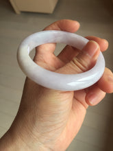 Load image into Gallery viewer, 56mm certified 100% Natural type A light purple white Jadeite Jade bangle PH192-8254
