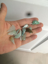 Load image into Gallery viewer, 100% Natural sunny green/white/ice clear/brown jadeite Jade baby dolphin pendant AX30 add on item
