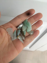 Load image into Gallery viewer, 100% Natural sunny green/white/ice clear/brown jadeite Jade baby dolphin pendant AX30 add on item
