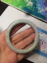 Load image into Gallery viewer, 54.5mm Certified 100% natural Type A green/purple/yellow jadeite jade bangle S51-1728
