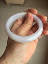 Load image into Gallery viewer, 56mm certified 100% Natural type A light purple white Jadeite Jade bangle PH192-8254
