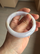 Load image into Gallery viewer, 56mm certified 100% Natural type A light purple white Jadeite Jade bangle PH192-8254
