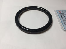 Load image into Gallery viewer, 62.5mm 100% Natural Dark Green/Black Meteorite Starry Night Sky Galaxy Nephrite Bangle HK2-0564

