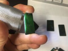 Load image into Gallery viewer, 100% Natural type A Shadow Leaf dark green Jadeite Jade safe and sound pendant group BL57
