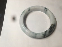 Load image into Gallery viewer, 58mm Certified Type A 100% Natural light green/white Jadeite Jade bangle S53-0441

