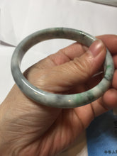 Load image into Gallery viewer, 59mm certified 100% natural Type A green purple gray jadeite bangle PD160-6310

