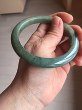 Load image into Gallery viewer, 60.2mm certified type A 100% Natural sunny green brown oily dark green gray black Jadeite jade bangle PH191-6937
