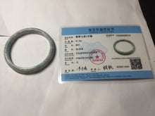 Load image into Gallery viewer, 59mm certified 100% natural Type A green purple gray jadeite bangle PD160-6310
