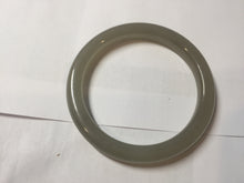 Load image into Gallery viewer, 卖了  54mm Certified 100% Natural icy gray black (灰冰) nephrite jade bangle HT137-3358
