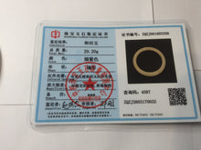 Load image into Gallery viewer, 卖了  54mm Certified 100% Natural icy gray black (灰冰) nephrite jade bangle HT137-3358
