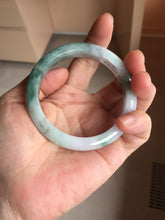 Load image into Gallery viewer, 54.5mm Certified 100% natural Type A Watermelon Rind Green &amp; Light Purple jadeite jade bangle PH242-0177
