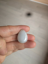 Load image into Gallery viewer, 100% natural white type A jadeite jade water drop pendant AX36
