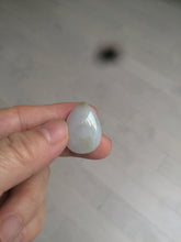 Load image into Gallery viewer, 100% natural white type A jadeite jade water drop pendant AX36
