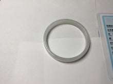 Load image into Gallery viewer, 48.6mm certified 100% natural type A light green purple white thin square style jadeite bangle PH229-0992
