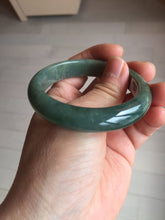Load image into Gallery viewer, 52.2mm Certified 100% natural Type A oily dark green/black/brown/gray (老油青) jadeite jade bangle PH190-6940
