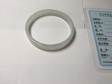 Load image into Gallery viewer, 48.6mm certified 100% natural type A light green purple white thin square style jadeite bangle PH229-0992
