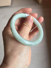 Load image into Gallery viewer, 53.5mm certified 100% natural Type A light green round cut jadeite jade bangle BP161-2771
