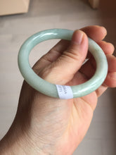 Load image into Gallery viewer, 53.5mm certified 100% natural Type A light green round cut jadeite jade bangle BP161-2771
