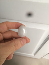 Load image into Gallery viewer, 100% natural white type A jadeite jade water drop pendant AX36
