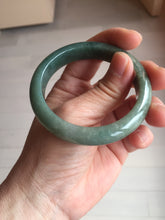 Load image into Gallery viewer, 52.2mm Certified 100% natural Type A oily dark green/black/brown/gray (老油青) jadeite jade bangle PH190-6940
