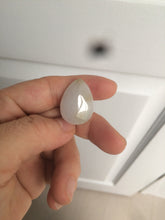 Load image into Gallery viewer, 100% natural white type A jadeite jade water drop pendant AX36
