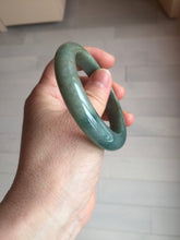 Load image into Gallery viewer, 54.3mm Certified 100% natural Type A oily dark green/blue/brown/gray (老油青) jadeite jade bangle PH189-6938
