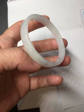 Load image into Gallery viewer, 48.6mm certified 100% natural type A light green purple white thin square style jadeite bangle PH229-0992
