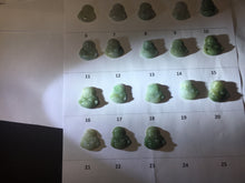 Load image into Gallery viewer, 100% Natural type A icy watery oily dark green(油青) happy Buddha jadeite pendant BS126
